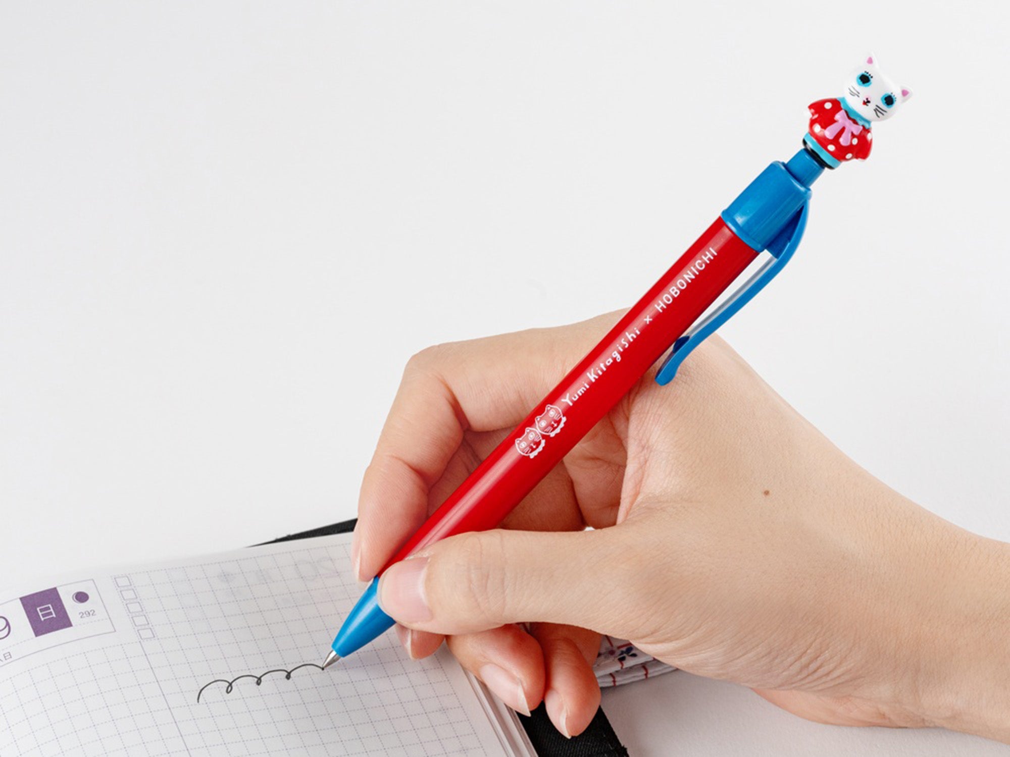 Coming in October! Yumi Kitagishi Ballpoint Pen - White Cat