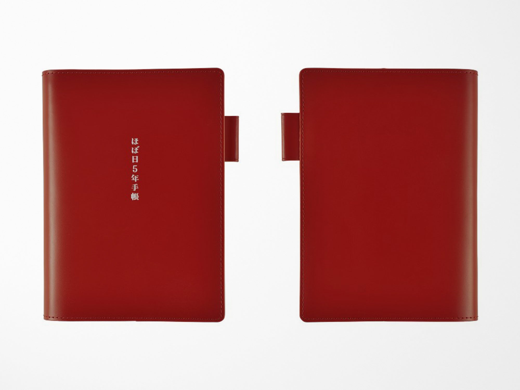 Hobonichi 5-Year Techo Leather Cover + Book - A6 Red