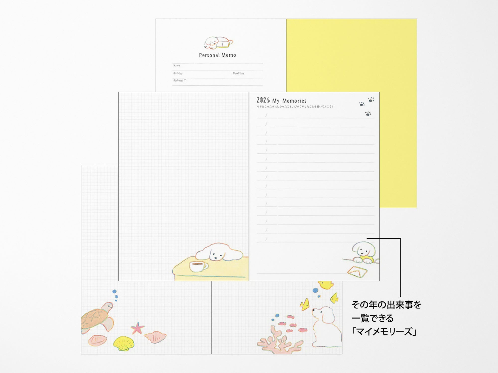 Midori Pocket Diary 2026 B6 - Dog