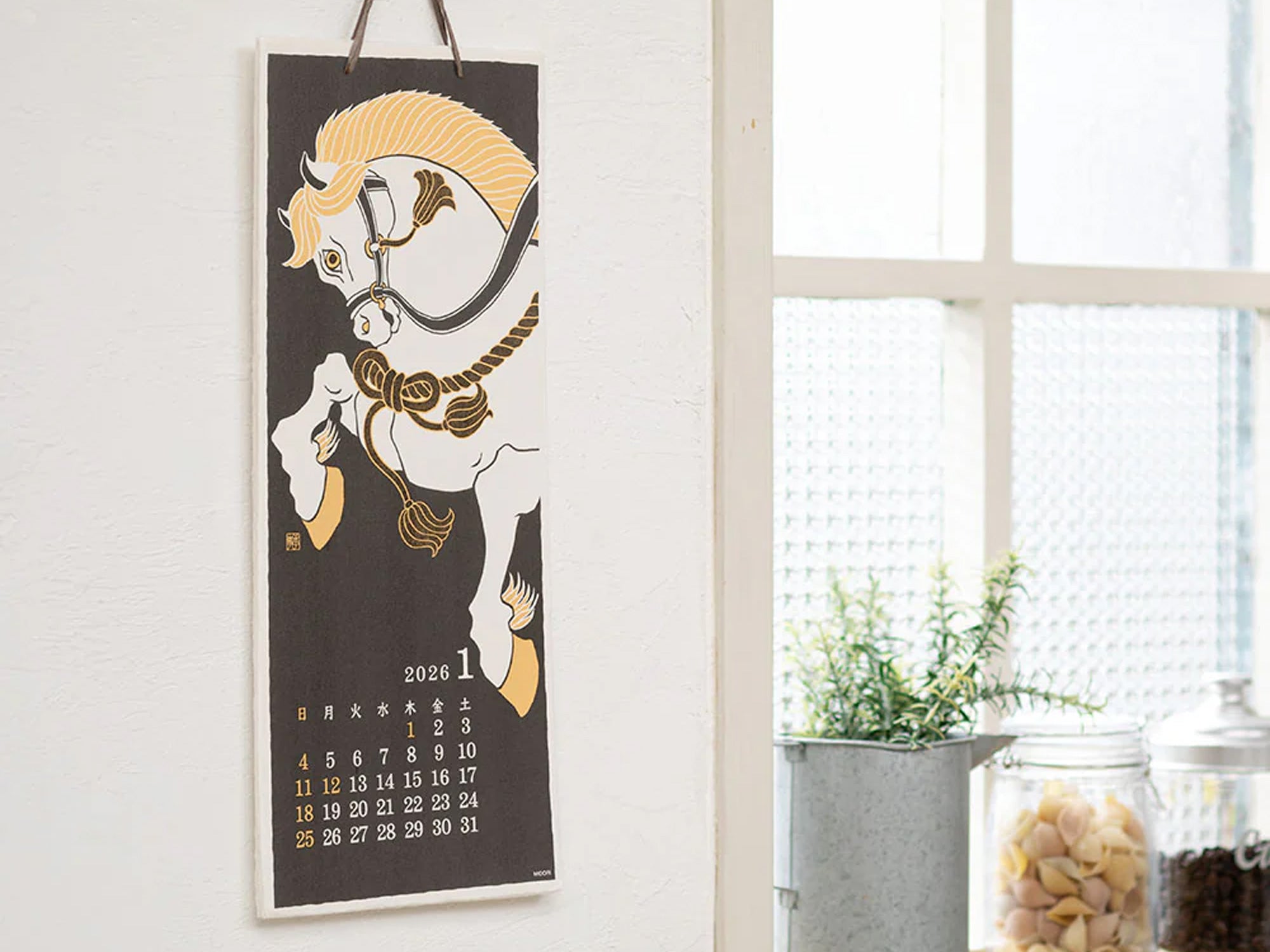 Midori Wall Calendar 2026 - Echizen Washi Seasonal Traditions