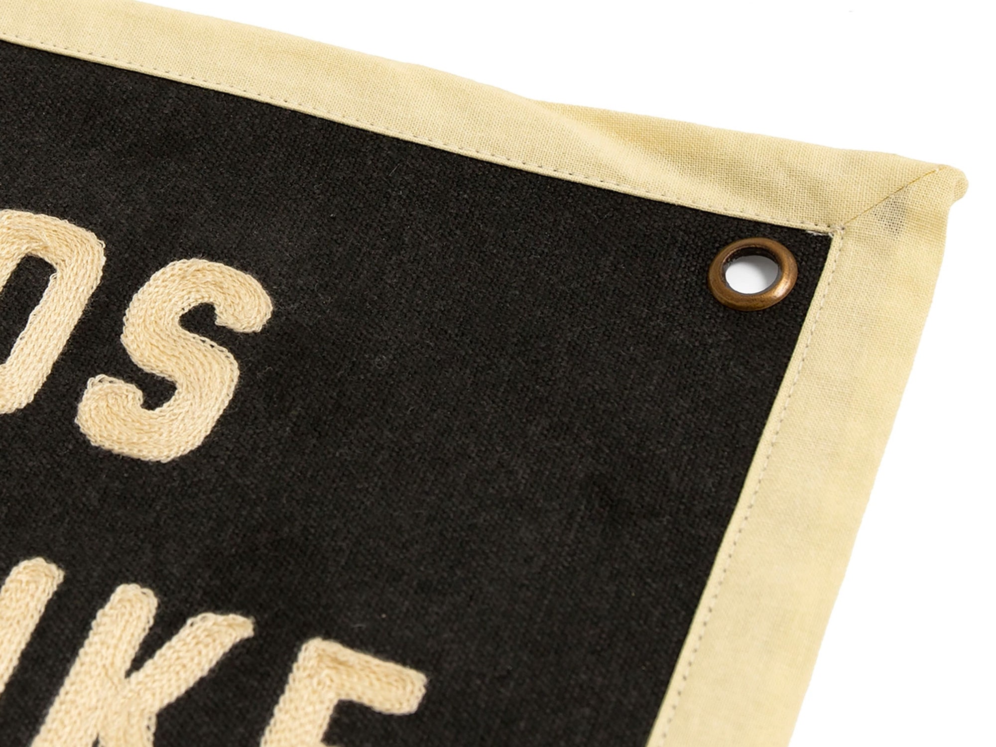 Overthinker Embroidered Canvas Banner