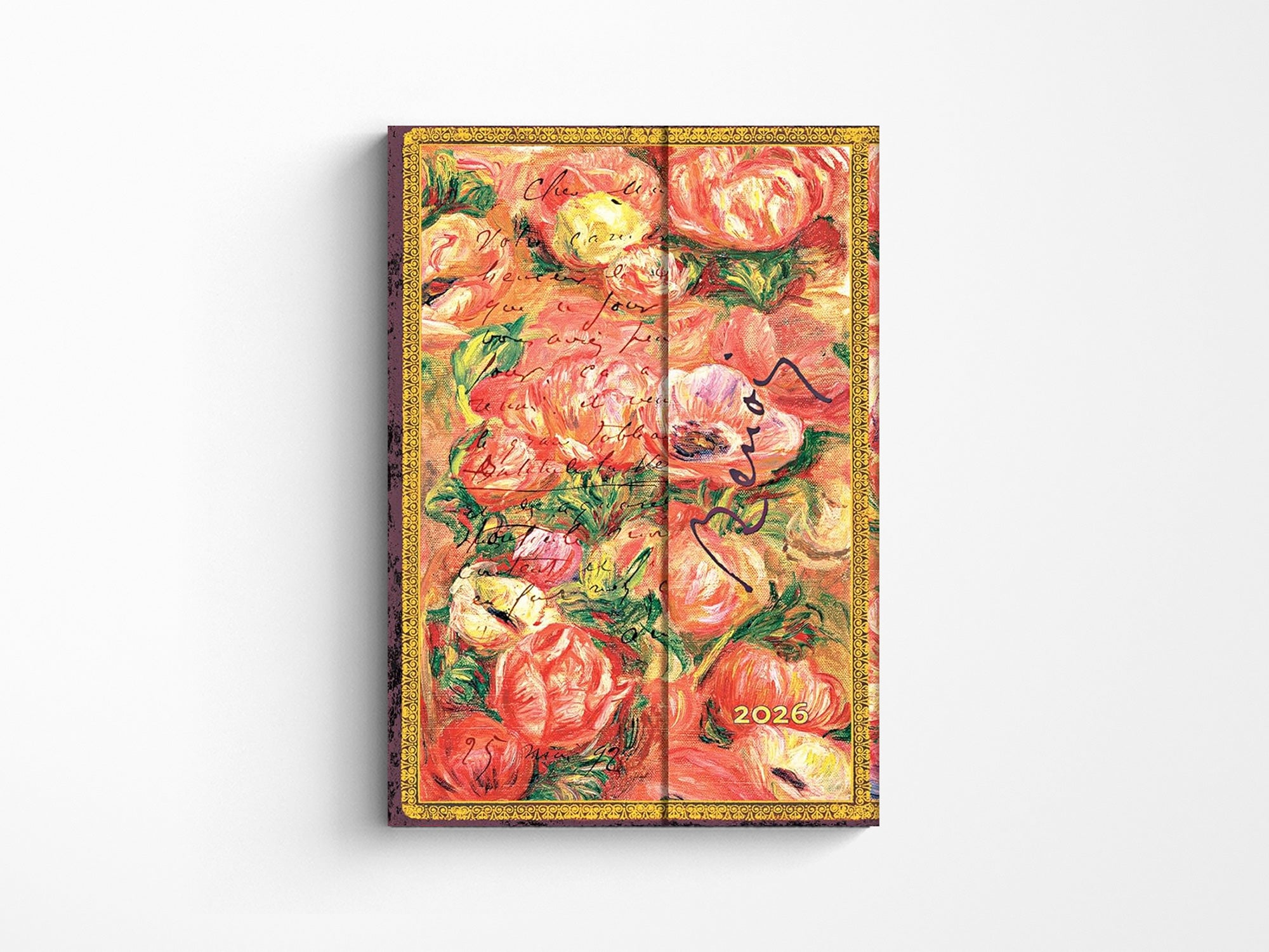 Paperblanks 2026 Weekly Planner Midi Vertical - Renoir, Letter to Morisot