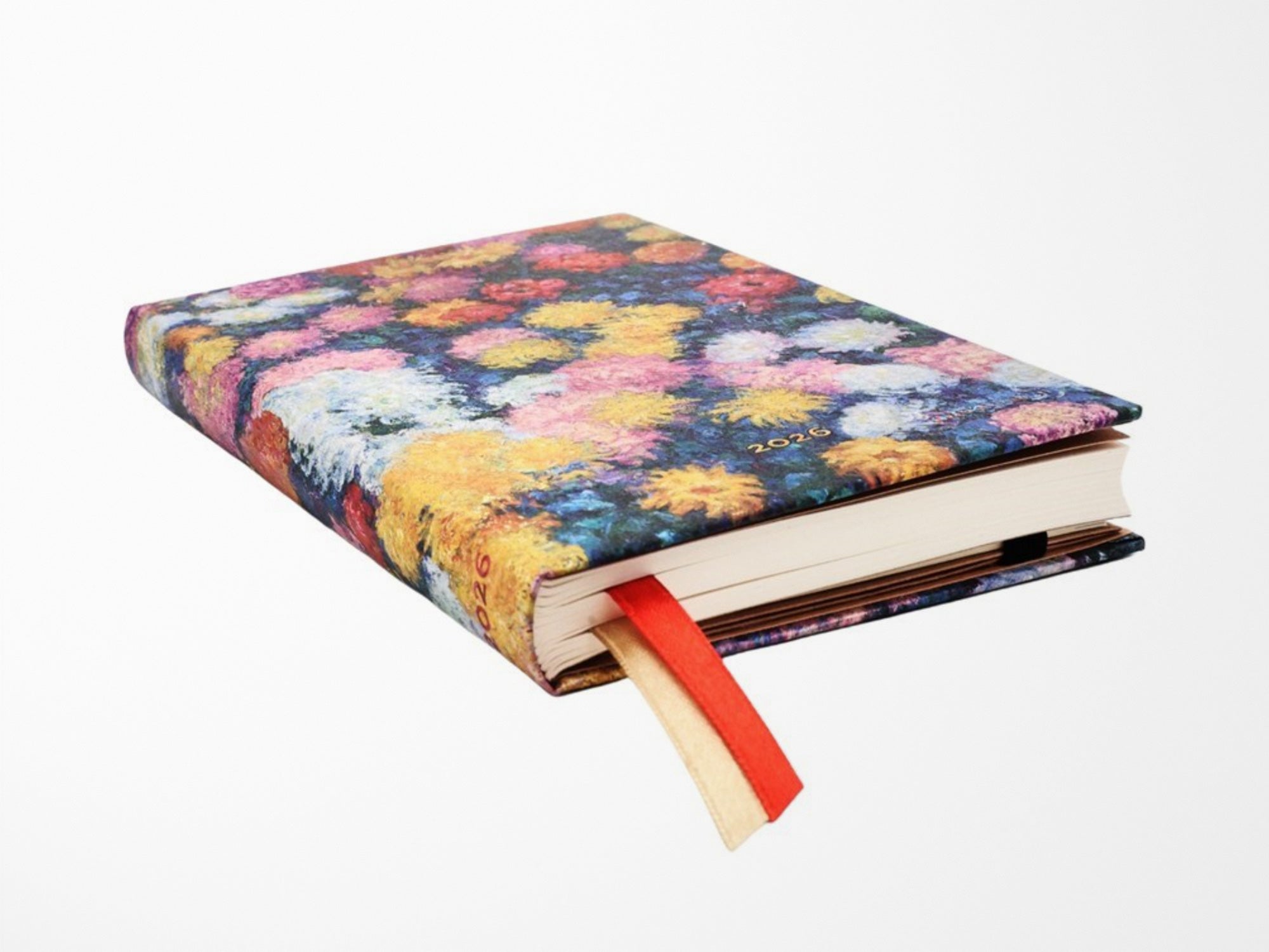 Paperblanks 2026 Weekly Planner Mini Horizontal - Monet's Chrysanthemums