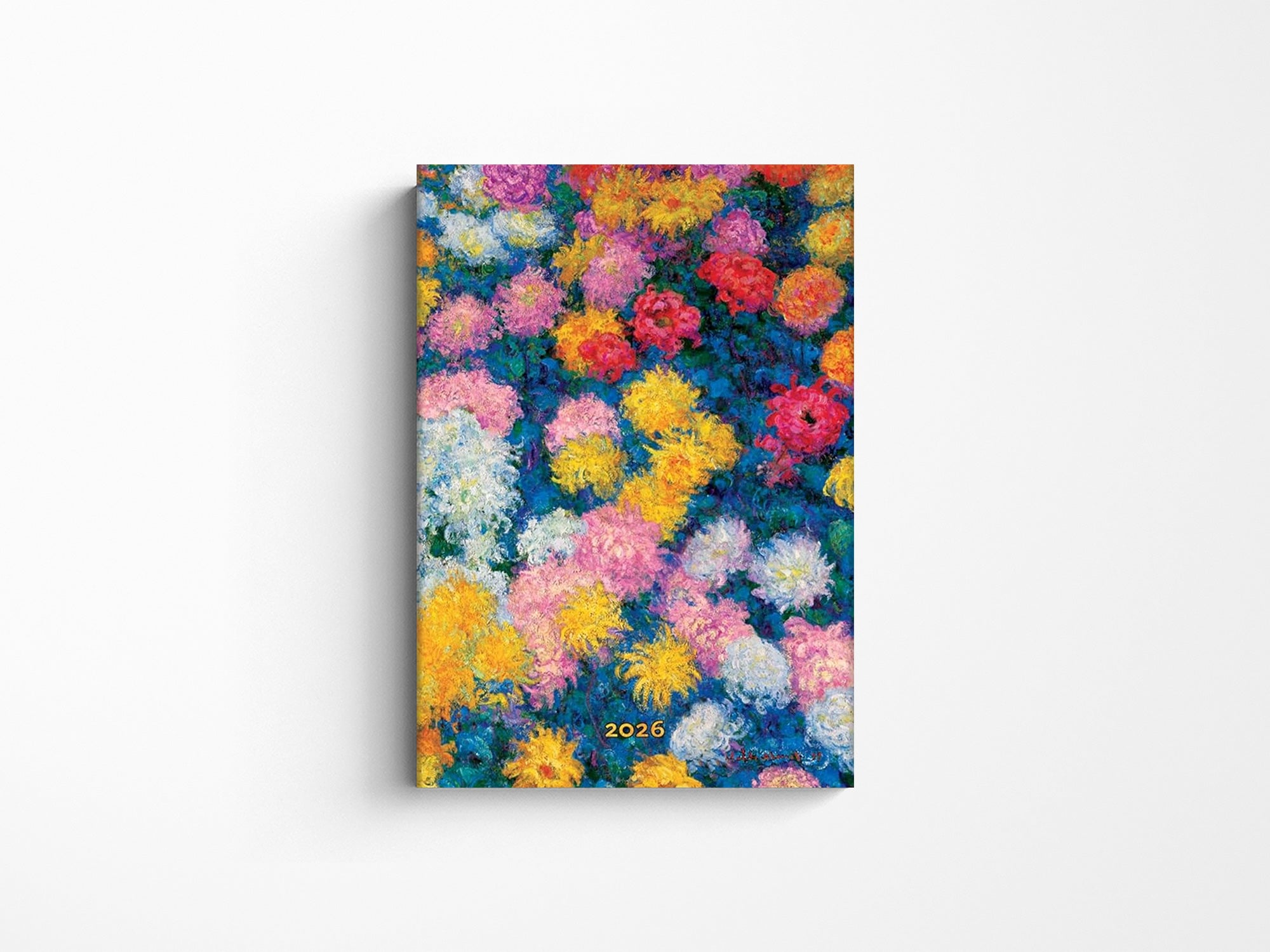 Paperblanks 2026 Weekly Planner Mini Horizontal - Monet's Chrysanthemums