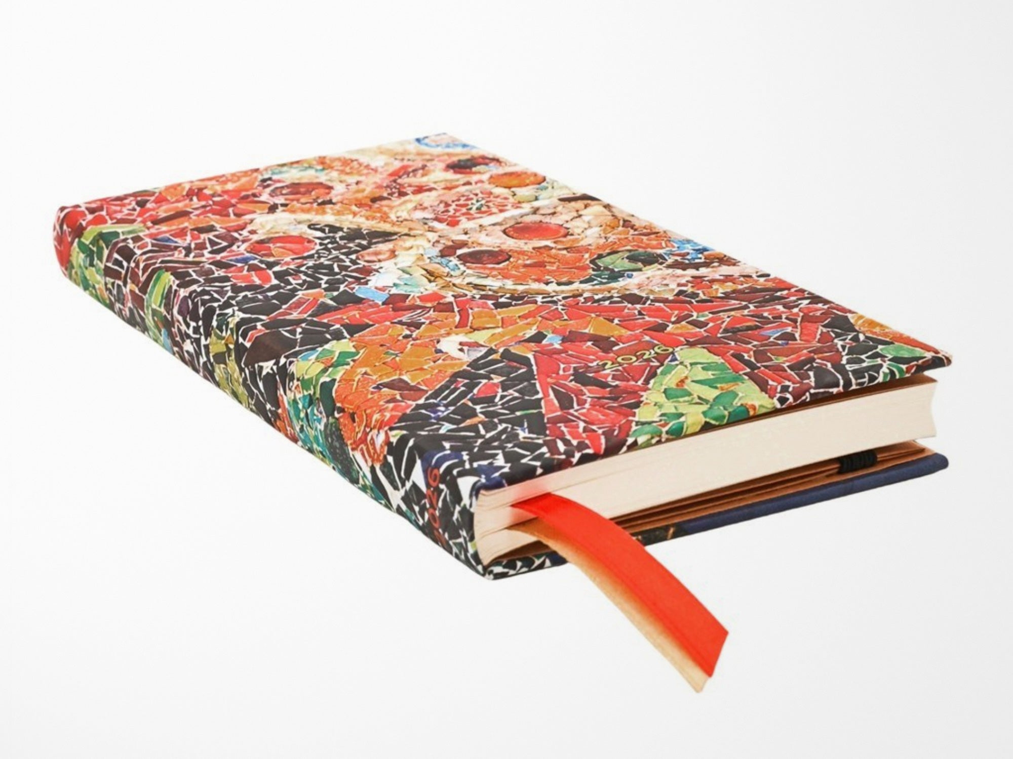 Paperblanks 2026 Weekly Planner Slim Horizontal - Gaudi's Sun Mosaic
