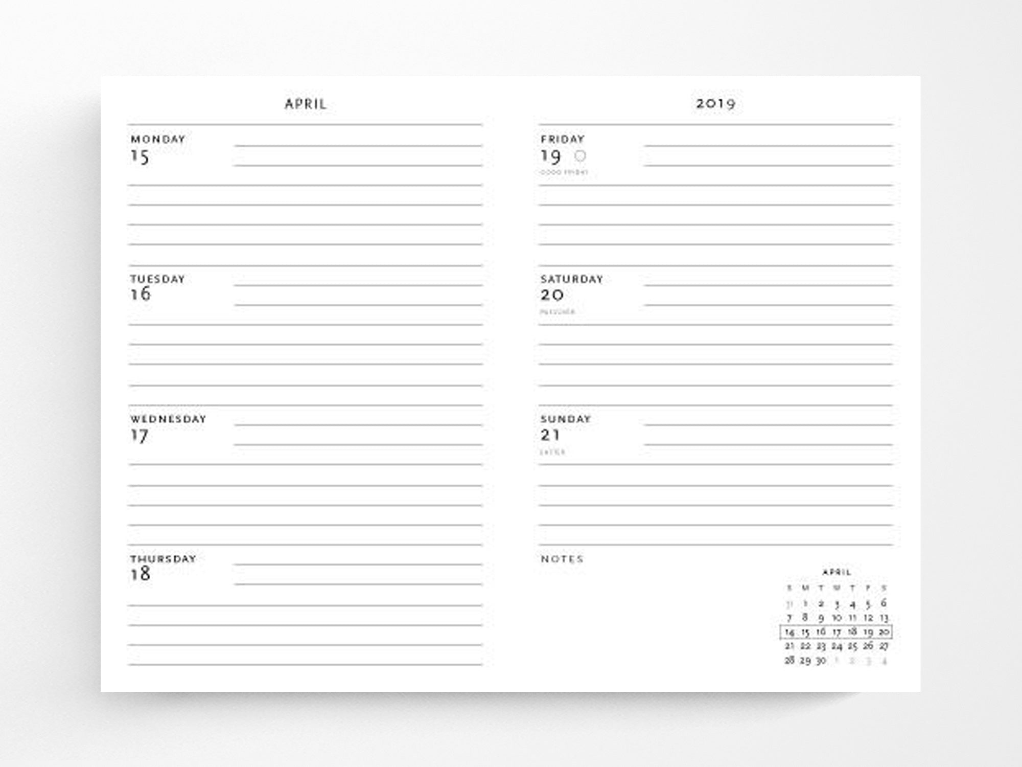 Paperblanks 2026 Weekly Planner Ultra Horizontal - Layla