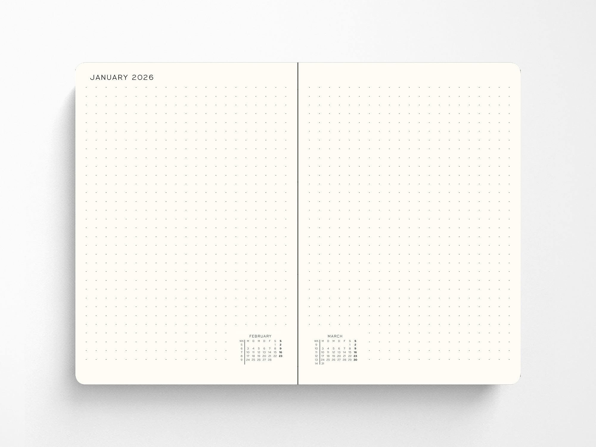 2026 Leuchtturm 1917 Daily Planner - FOREST GREEN Hardcover, Dotted Pages