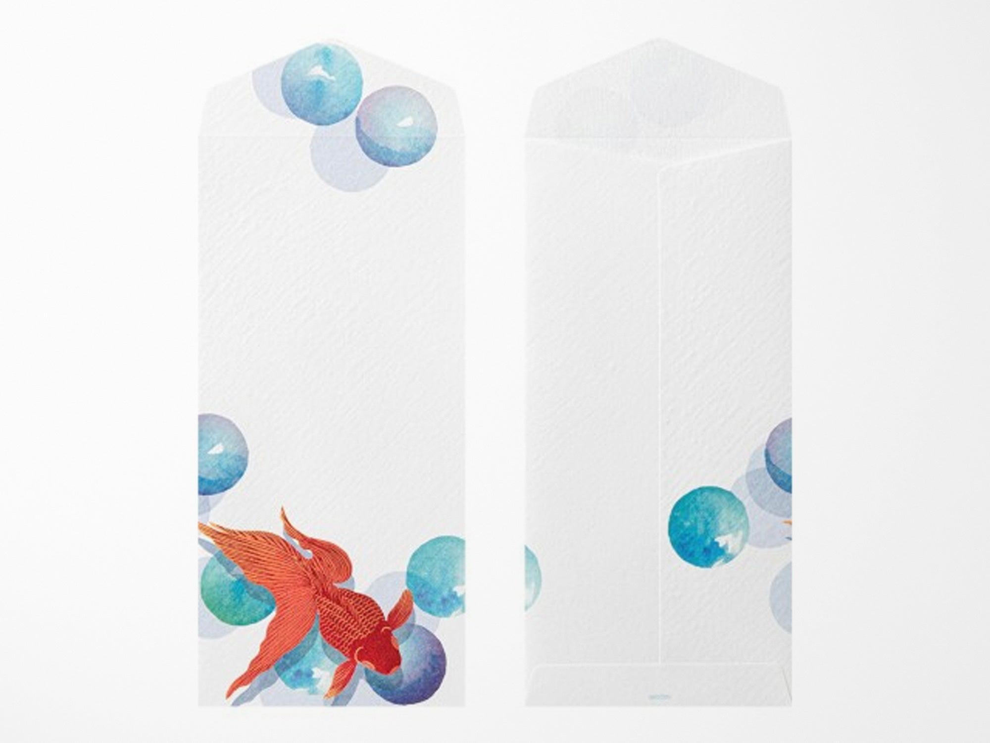 Midori Seasonal Envelopes - 172 Marble and Goldfish