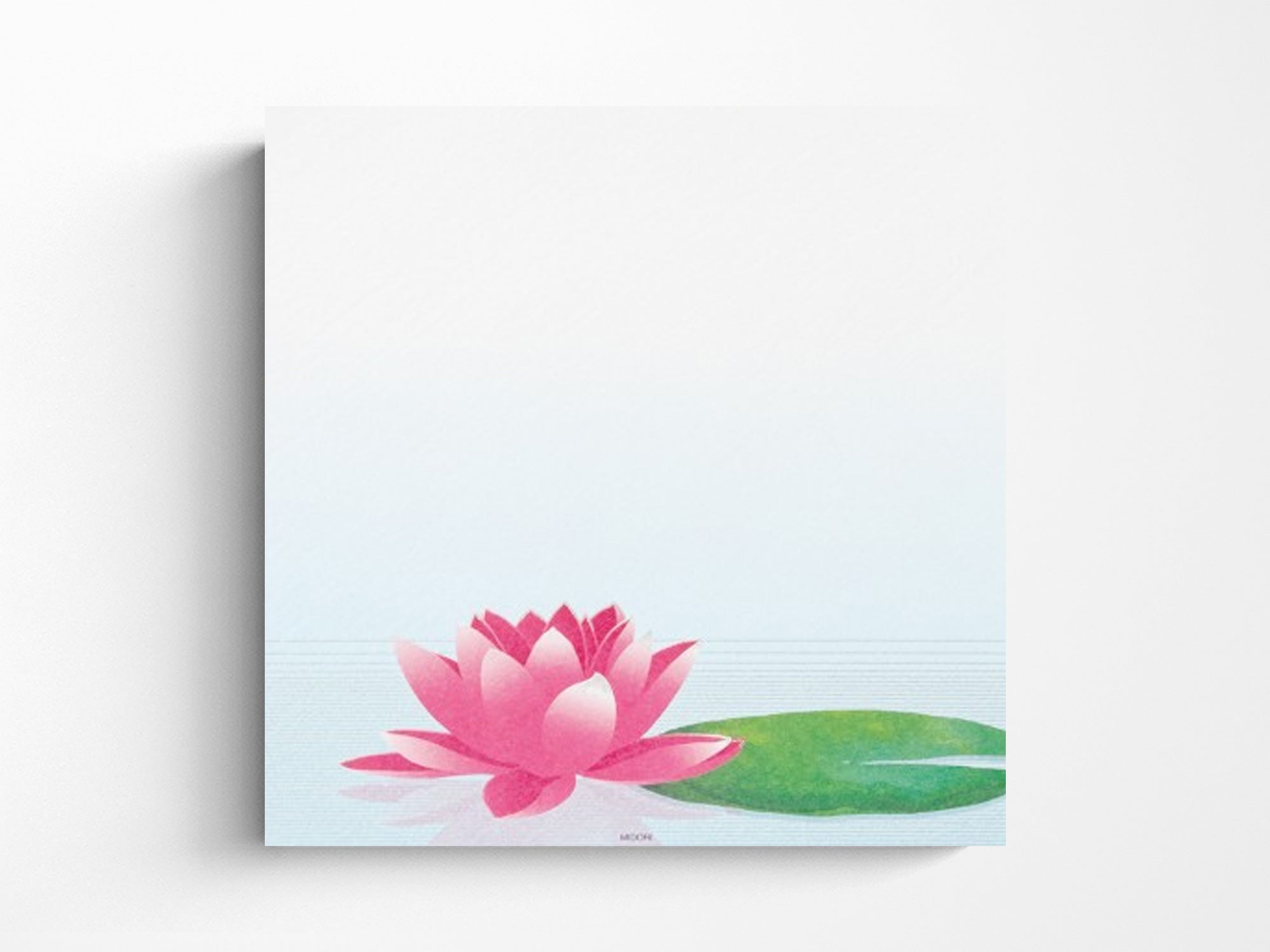 Midori Seasonal Letter Pad - 175 Water Lily Reflection