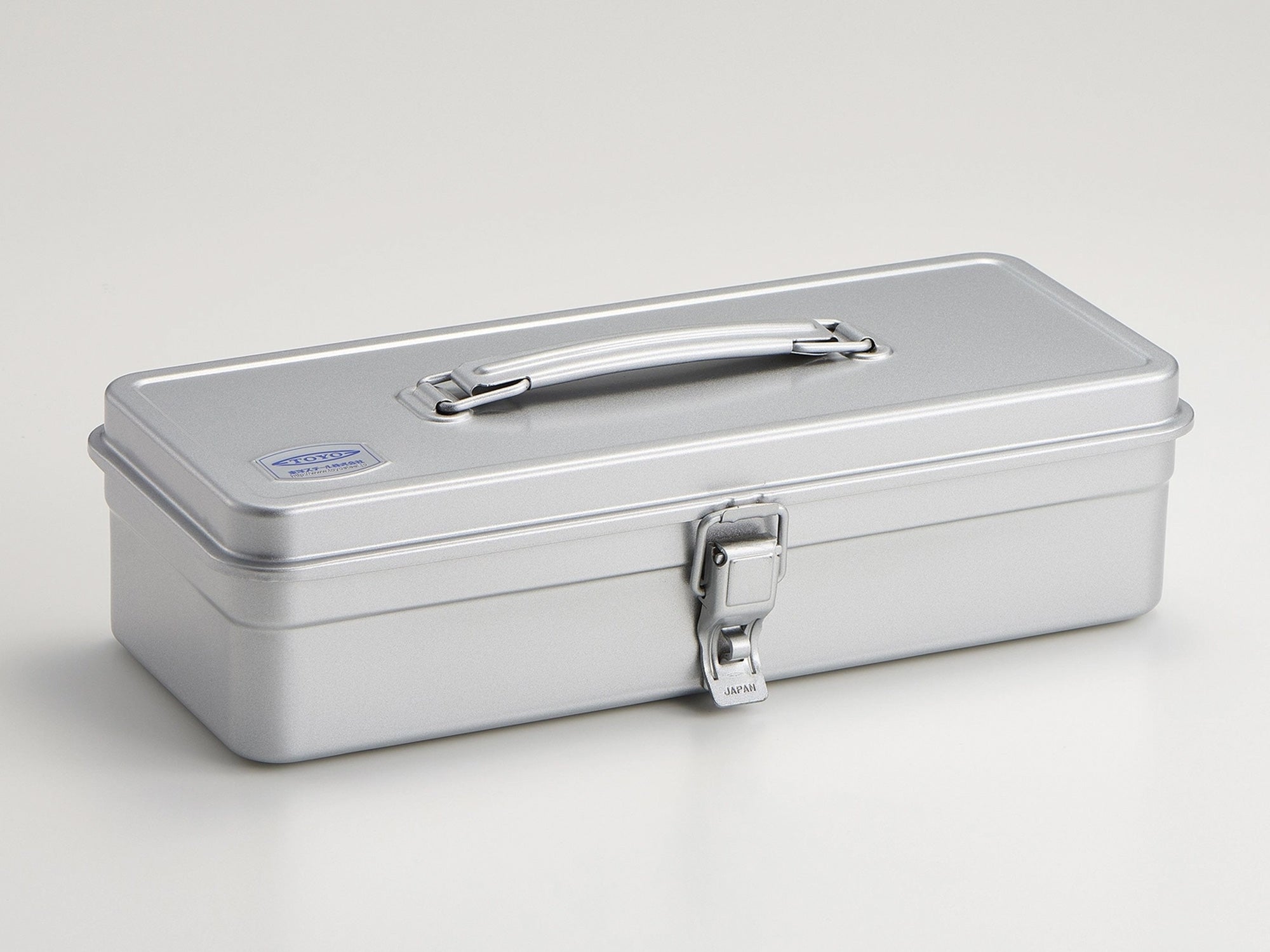 Steel Tool Box With Handle and Flat Lid