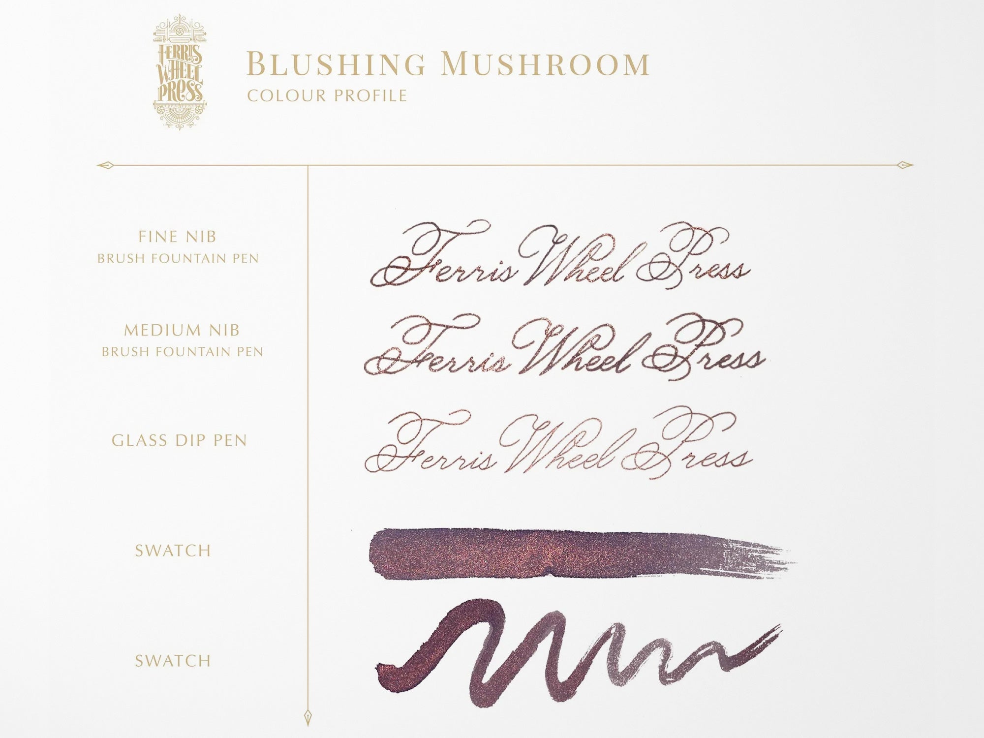 Blushing Mushroom Fountain Pen Ink
