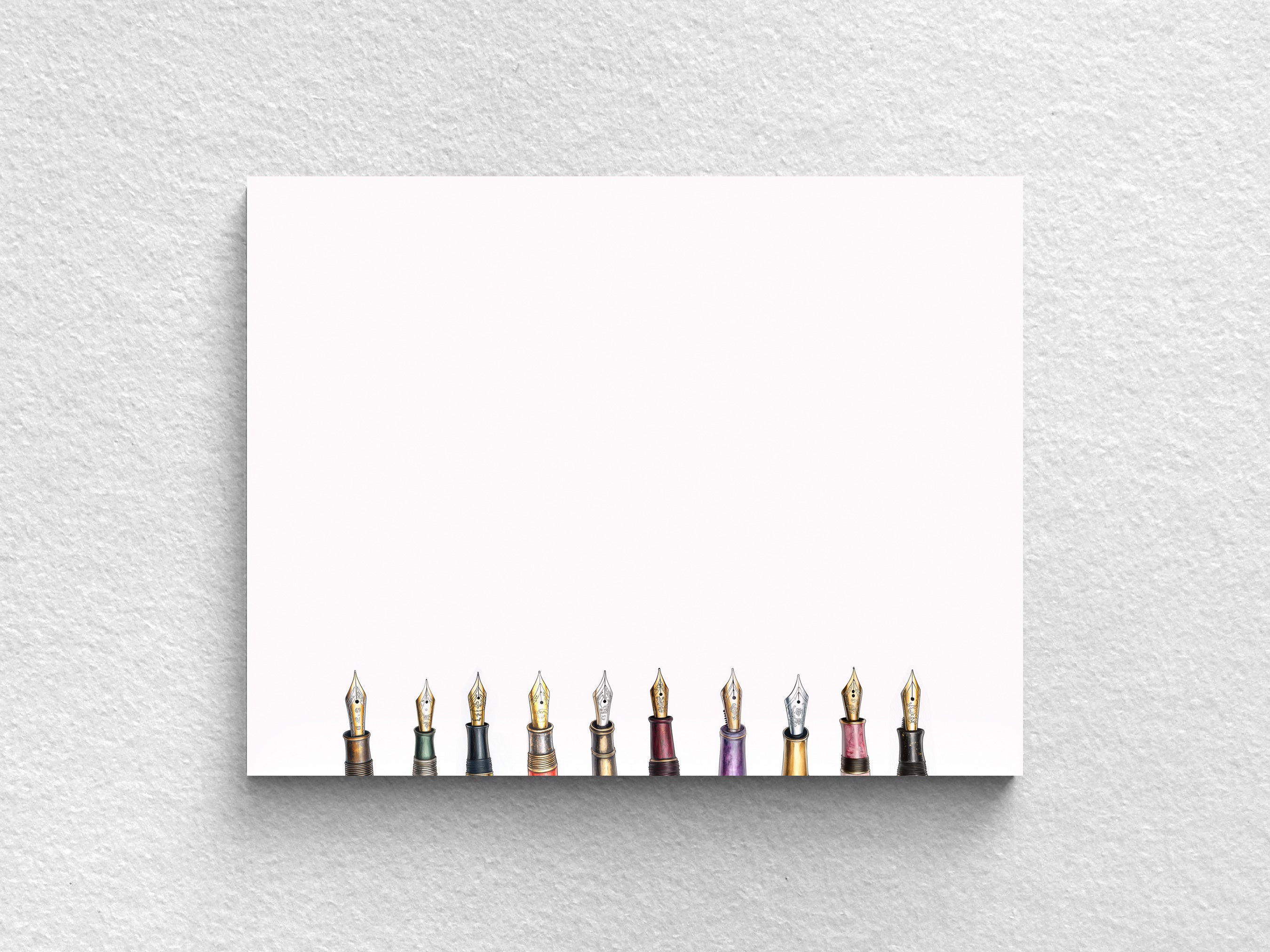 Fountain Pen B Notecards Set of 10
