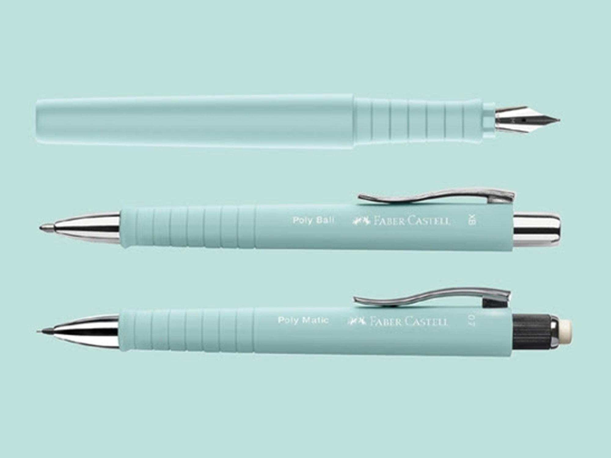 Faber Castell Poly Ball Pen Collection - Caribic Blue