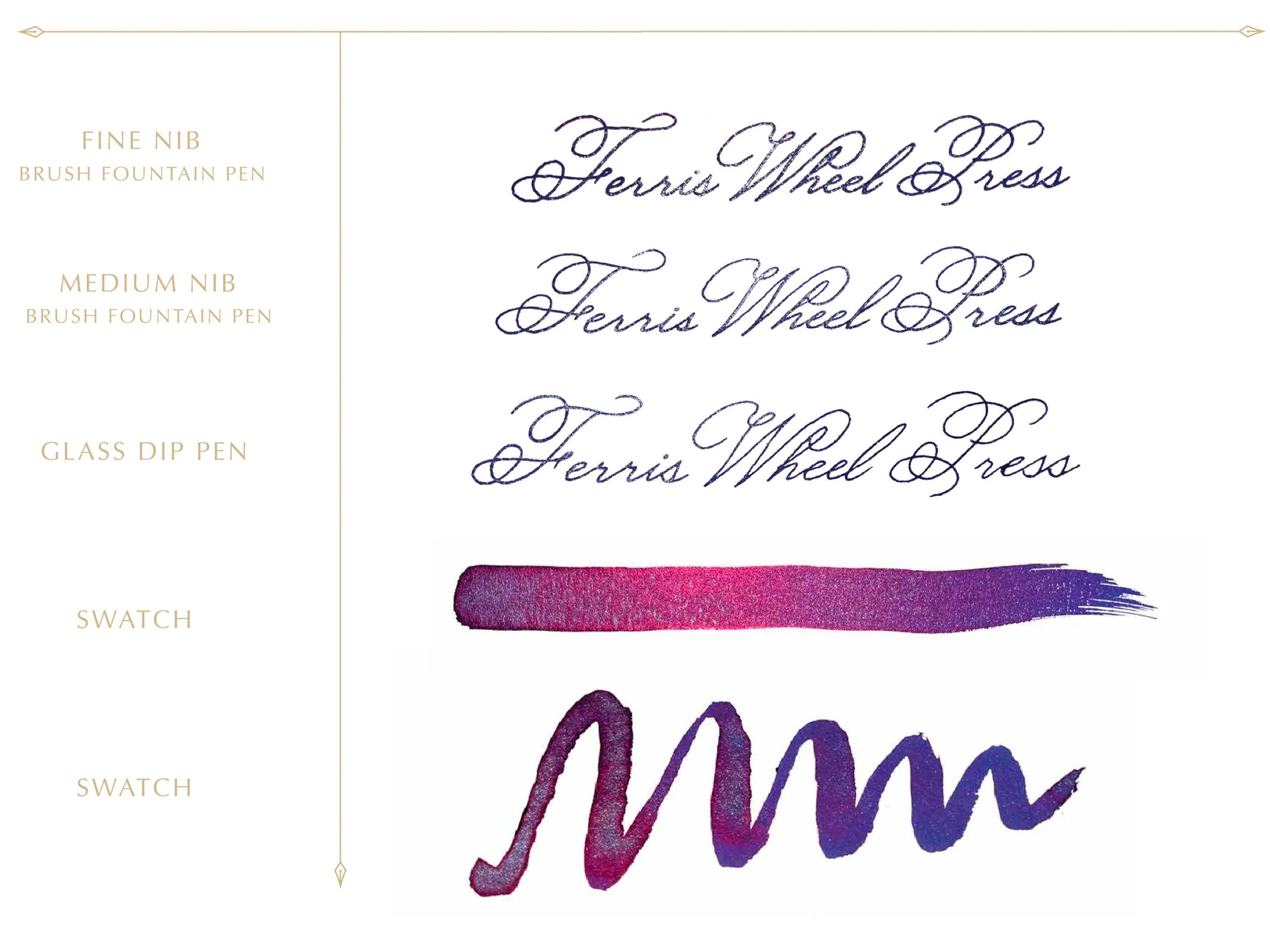 Ferri Tales Tumbling Time Blue Fountain Pen Ink