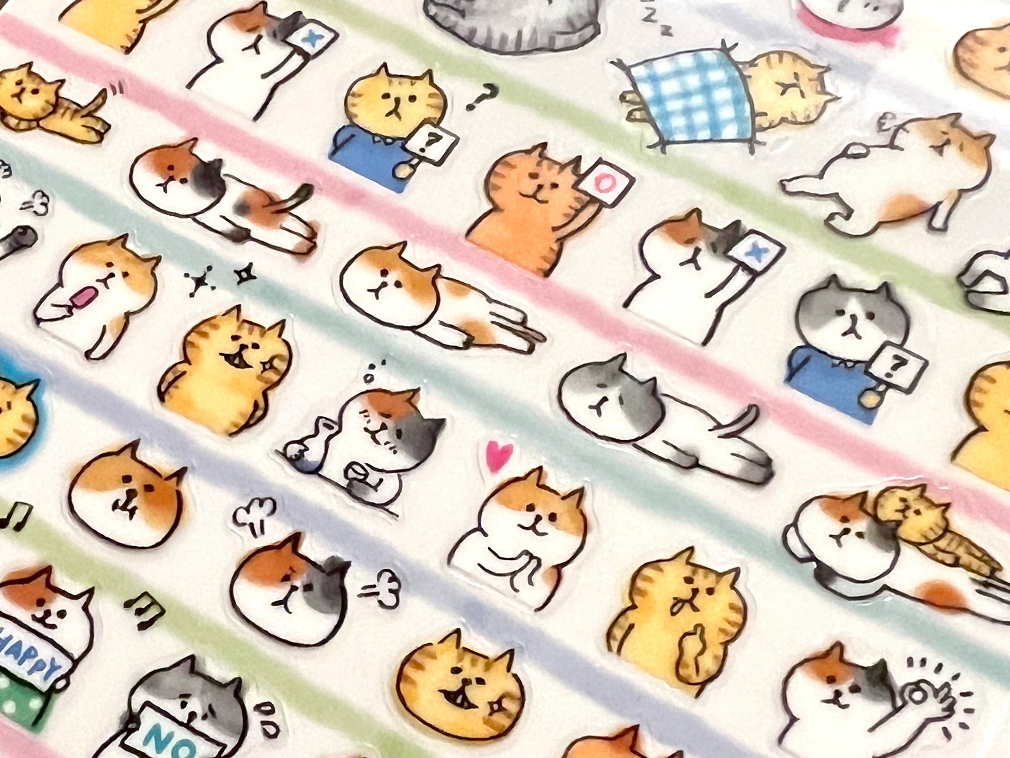 Goro-Goro Nyansuke Cats Vol. 2 Sticker Sheet