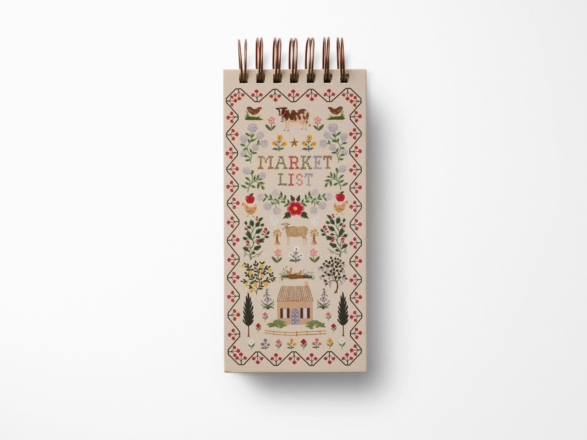 Home Sweet Home Spiral Market Notepad