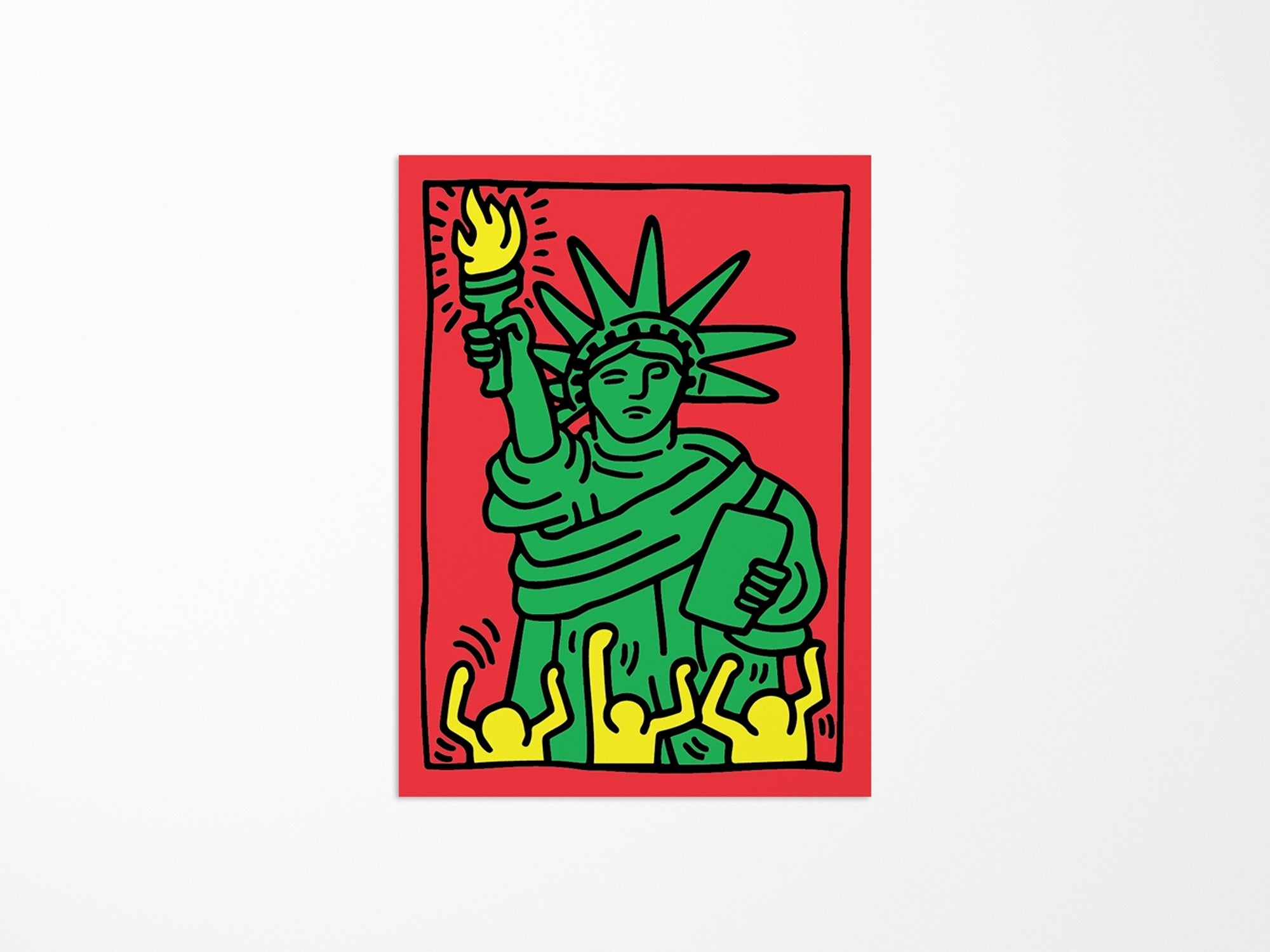 Keith Haring Liberty Vinyl Sticker