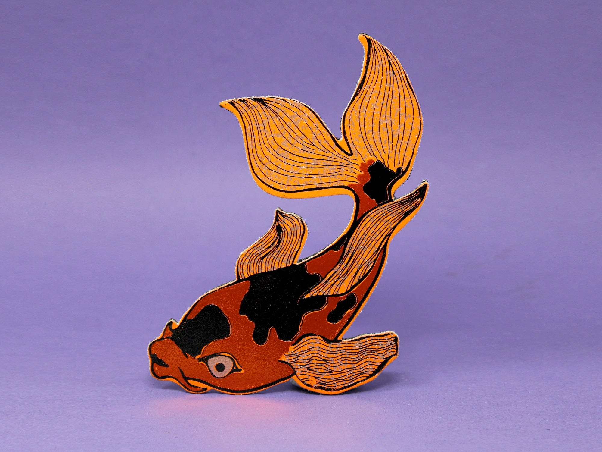 Leather Fish Magnet