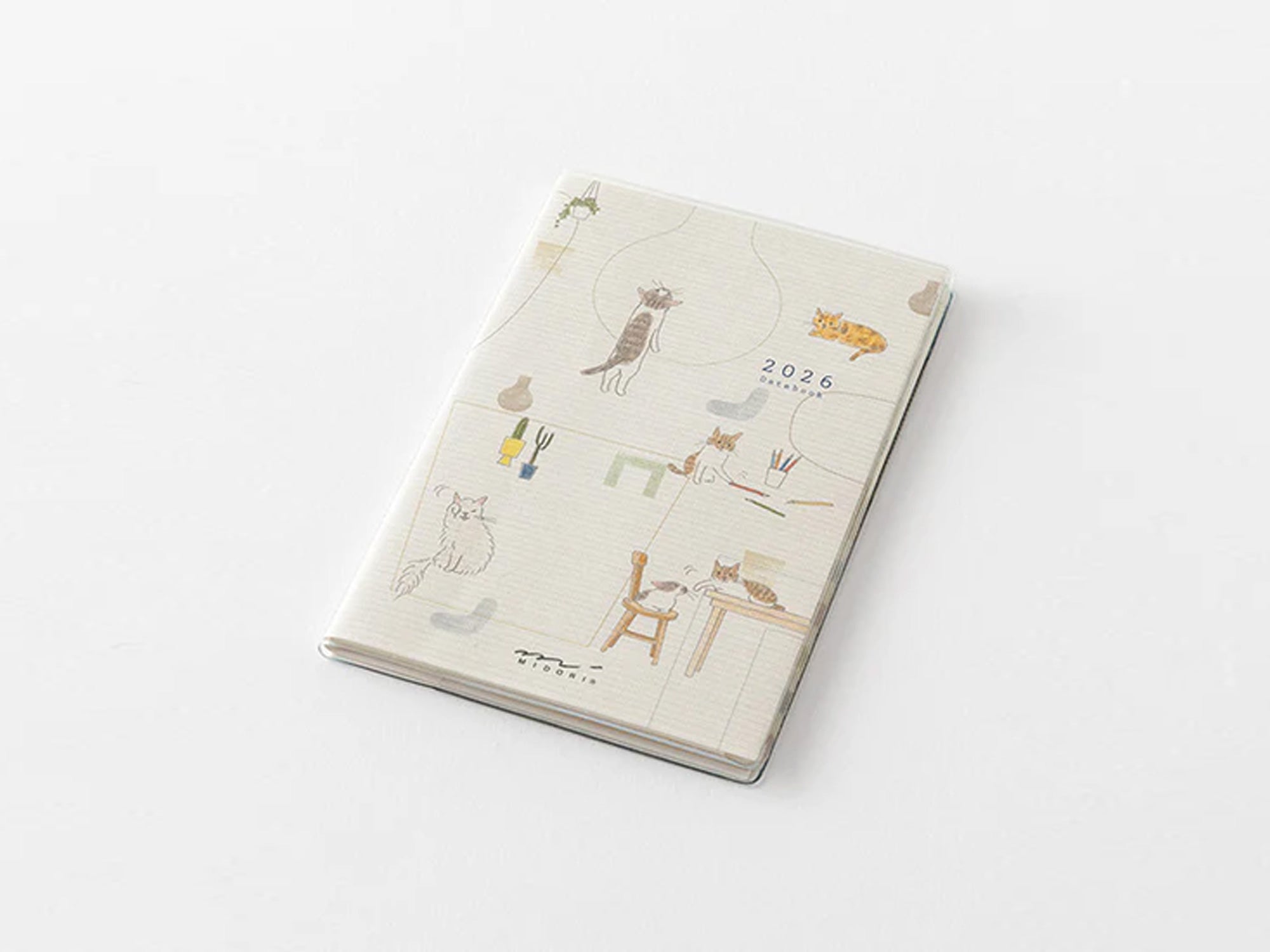 Midori Pocket Diary 2026 Mini - Cat