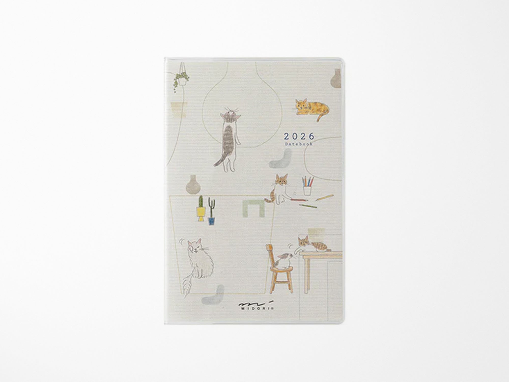 Midori Pocket Diary 2026 Mini - Cat