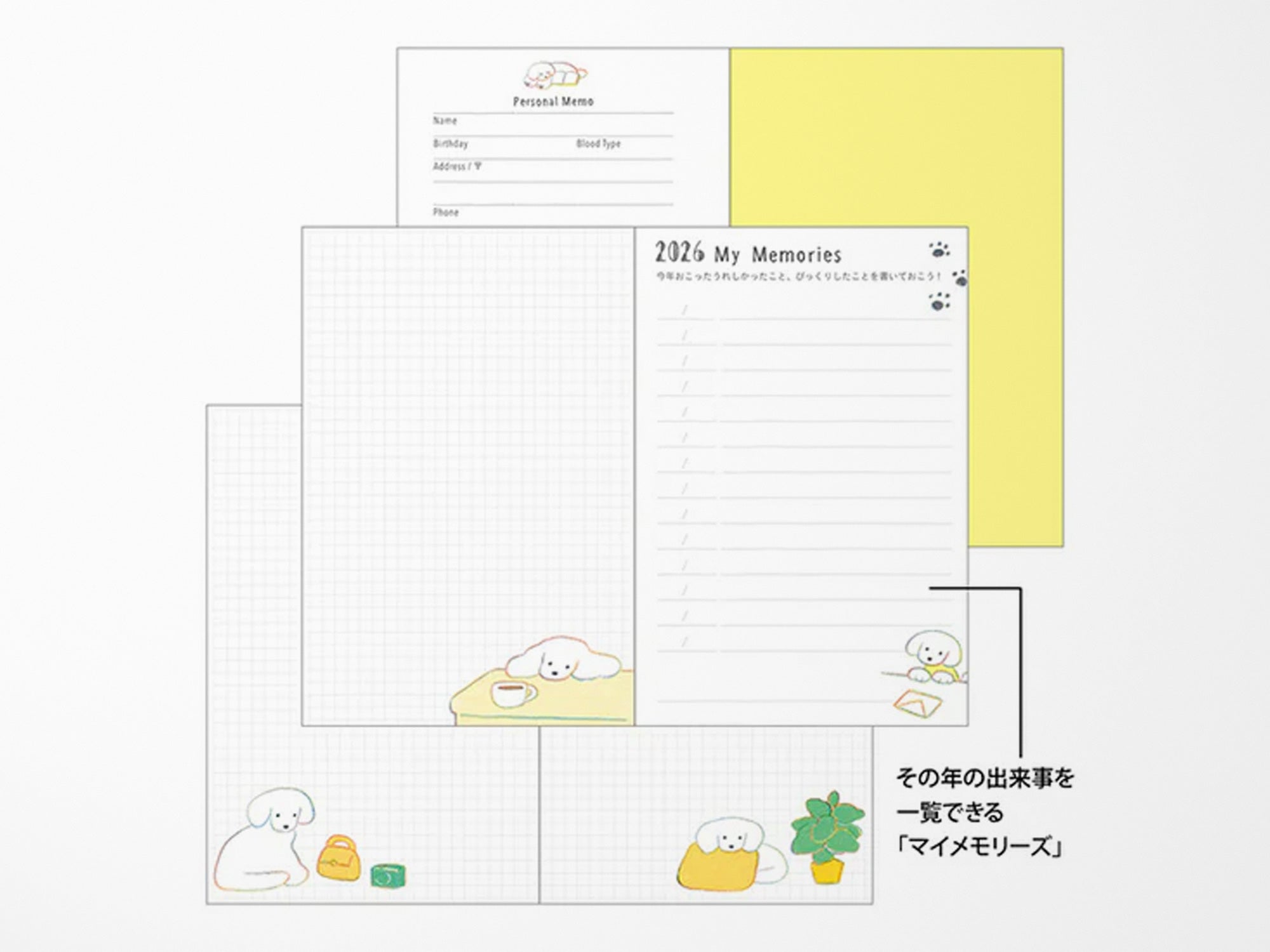 Midori Pocket Diary 2026 Mini - Dog