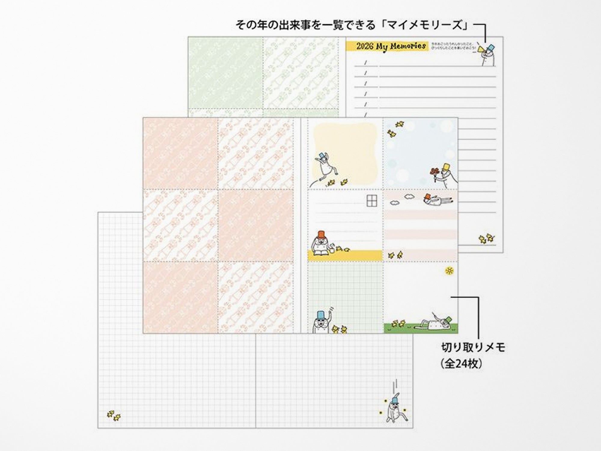 Midori Pocket Diary 2026 Monthly A6 - Ojisan