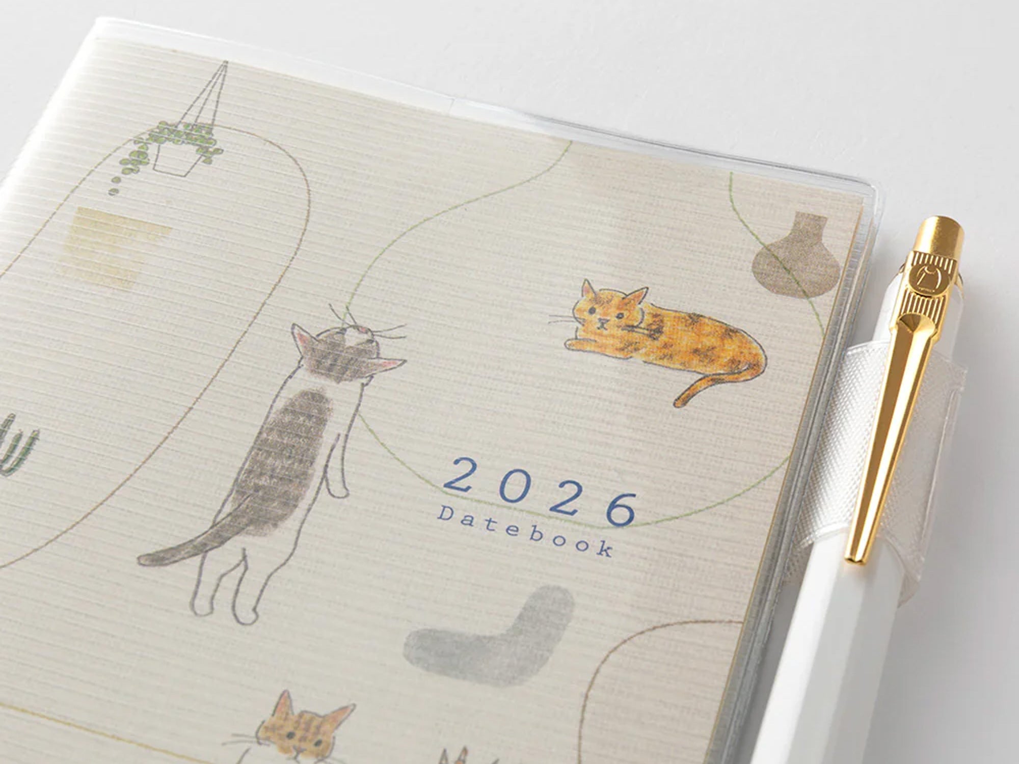 Midori Pocket Diary 2026 Slim - Cat