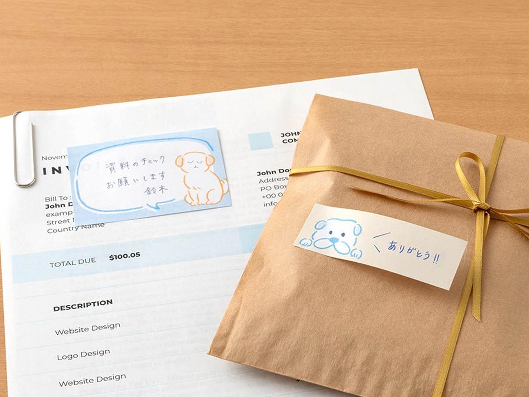 Midori Sticky Notes - Drawing Dog