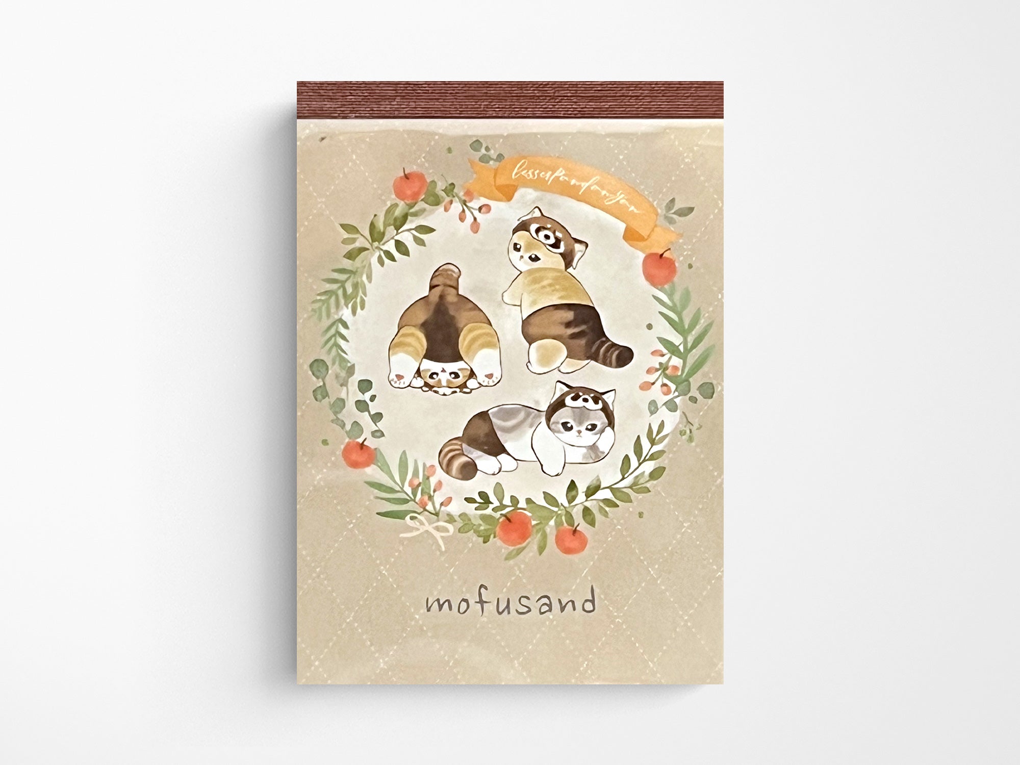 Mofusand Mini Memo Pad - Red Panda