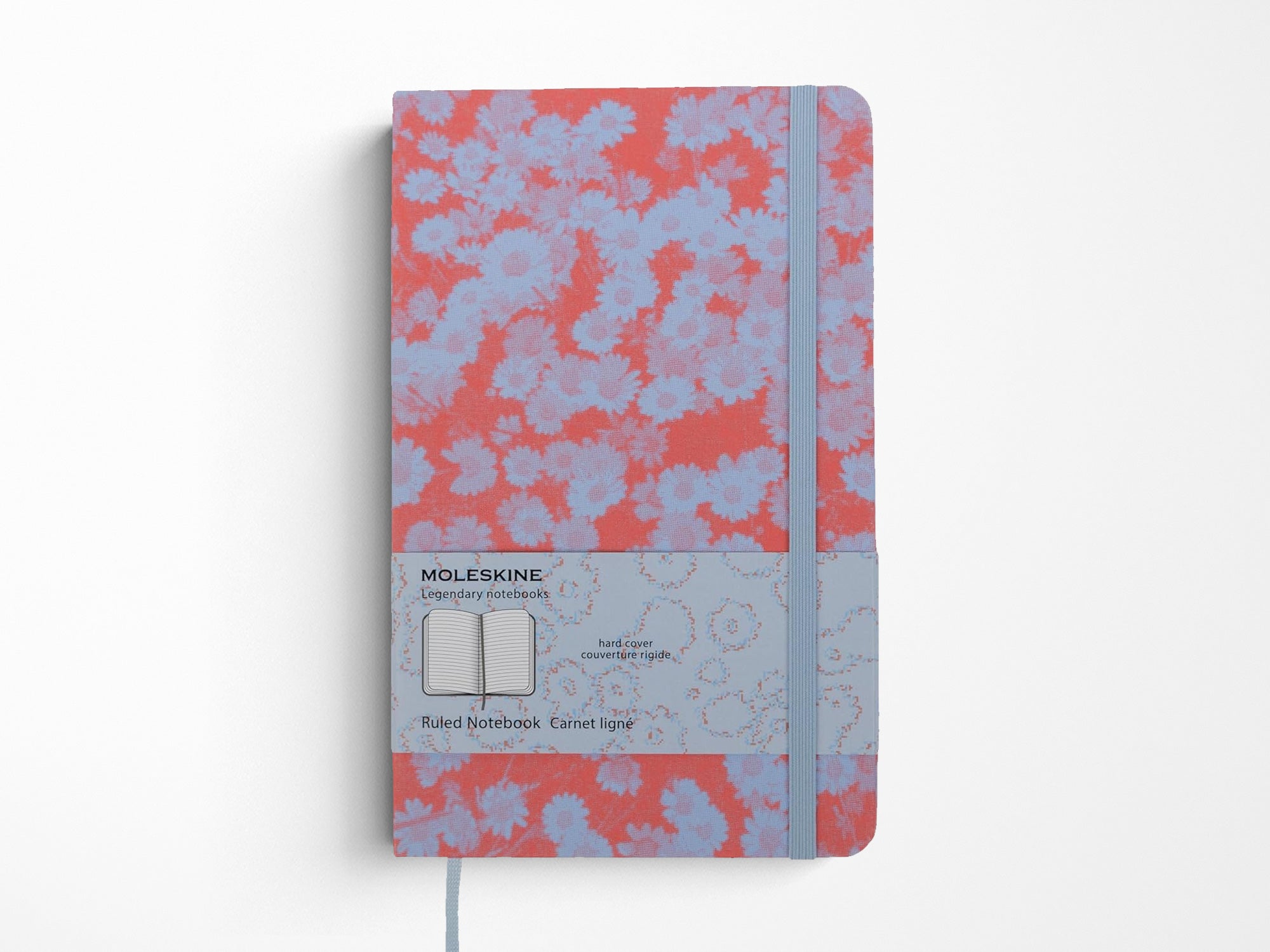 Moleskine Fluorescent Floral Limited Edition Notebook - Red & Lavender