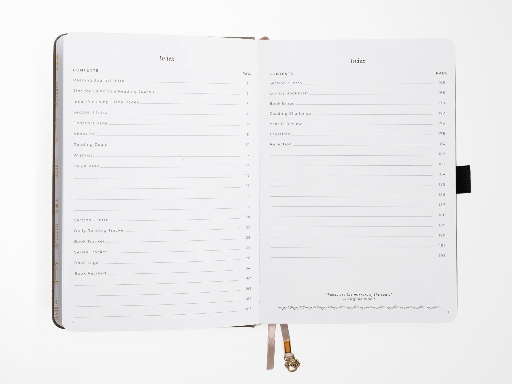 New! Bookshelf A5 Reading Journal