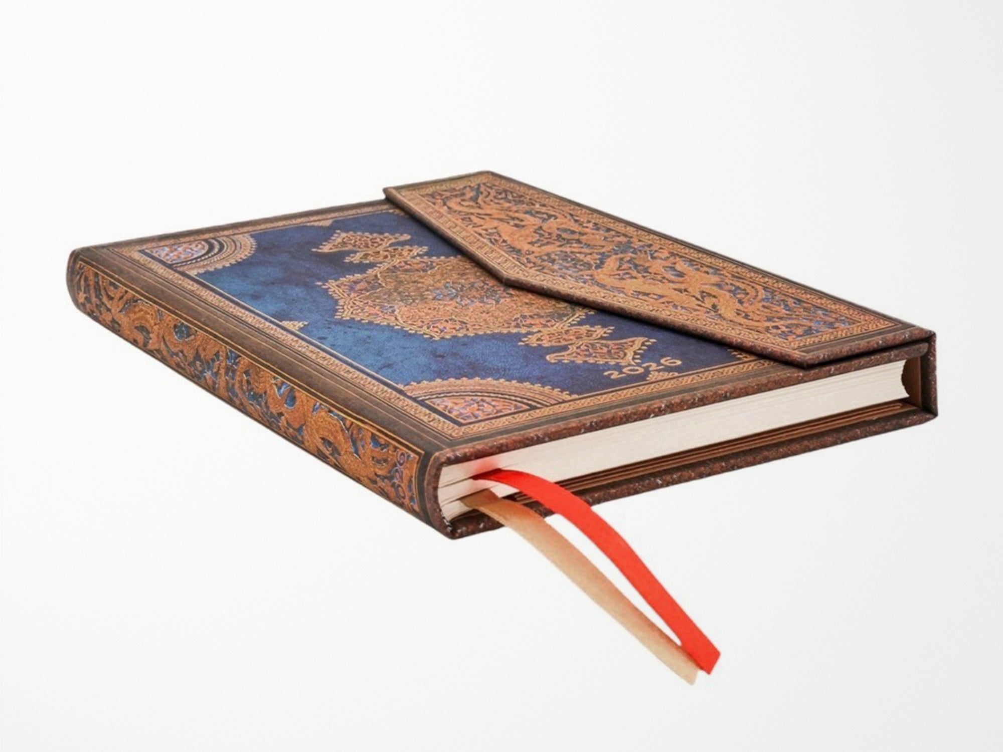 Paperblanks 2026 Weekly Planner Midi Horizontal - Safavid Indigo