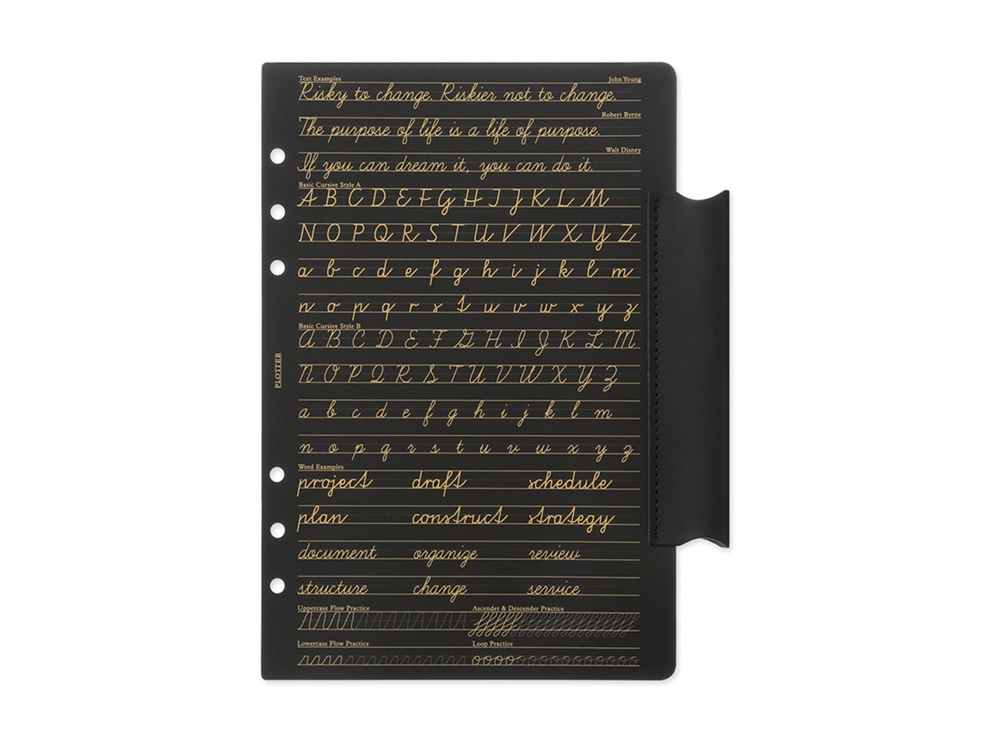 PLOTTER Leather Penholder with Lifter - A5 Size