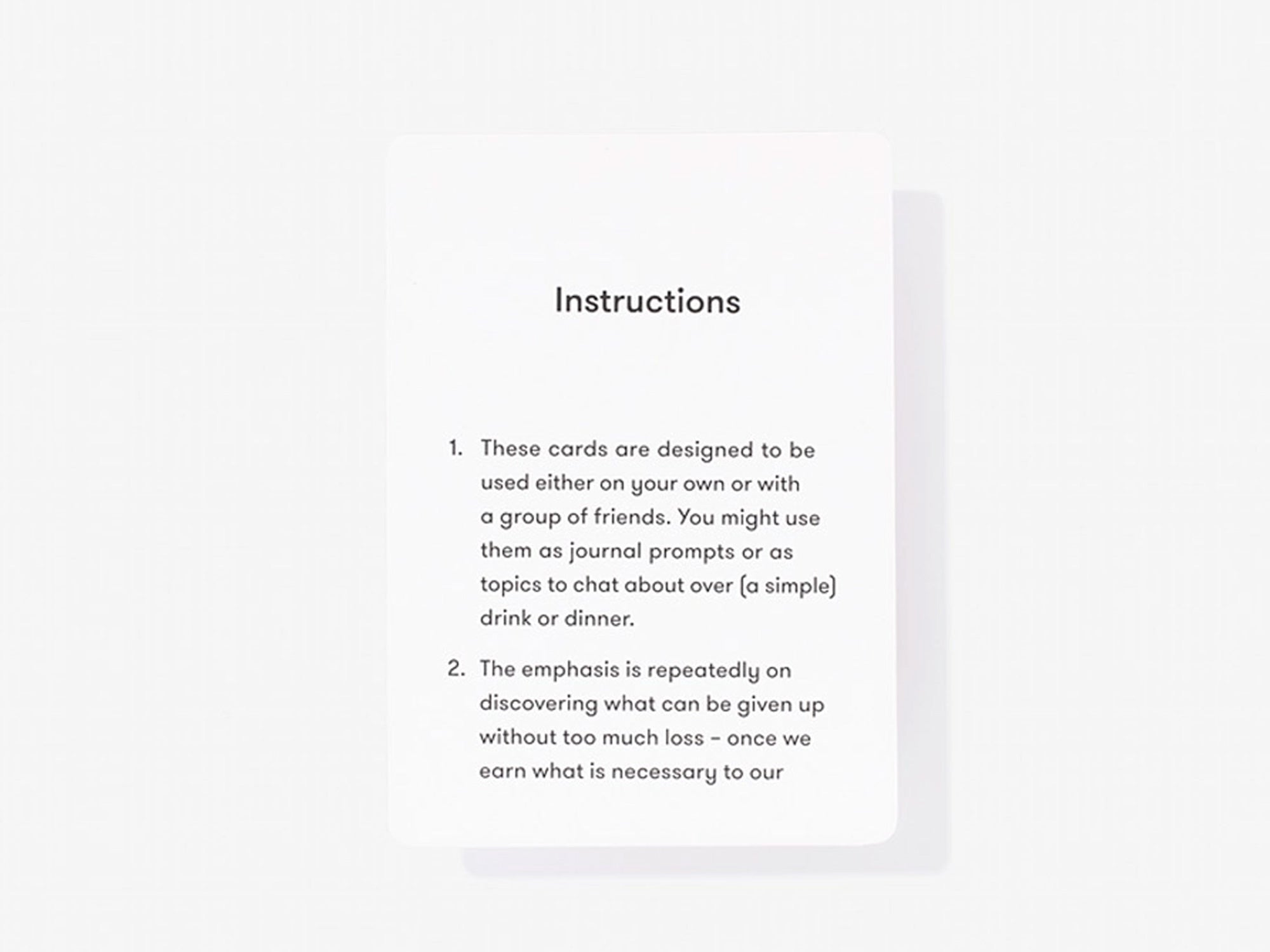 Simplicity Cards