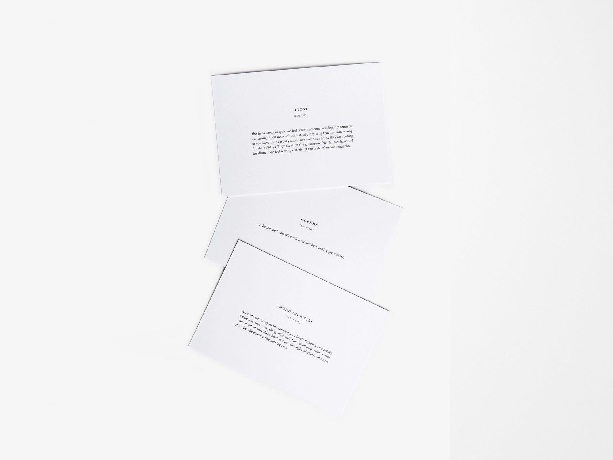 Untranslatable Words Card Set