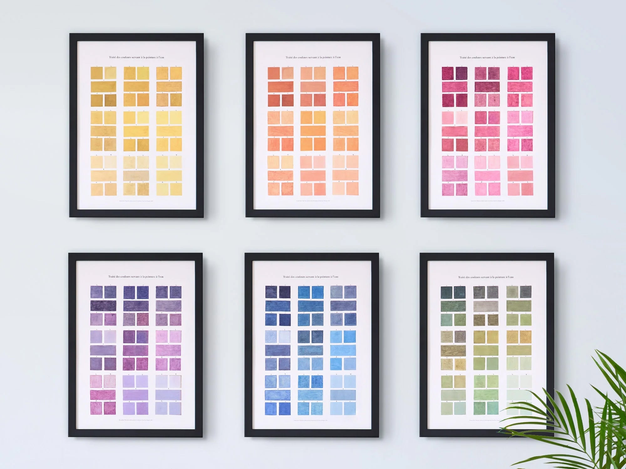 Watercolour Swatches Fine Art Print