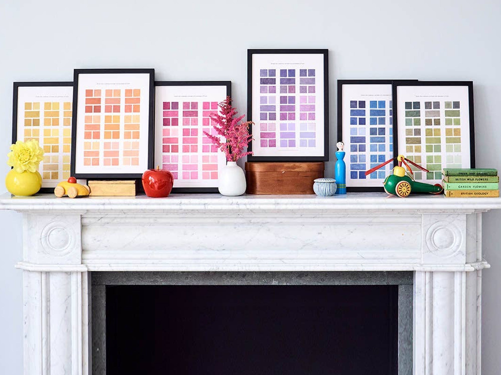 Watercolour Swatches Fine Art Print