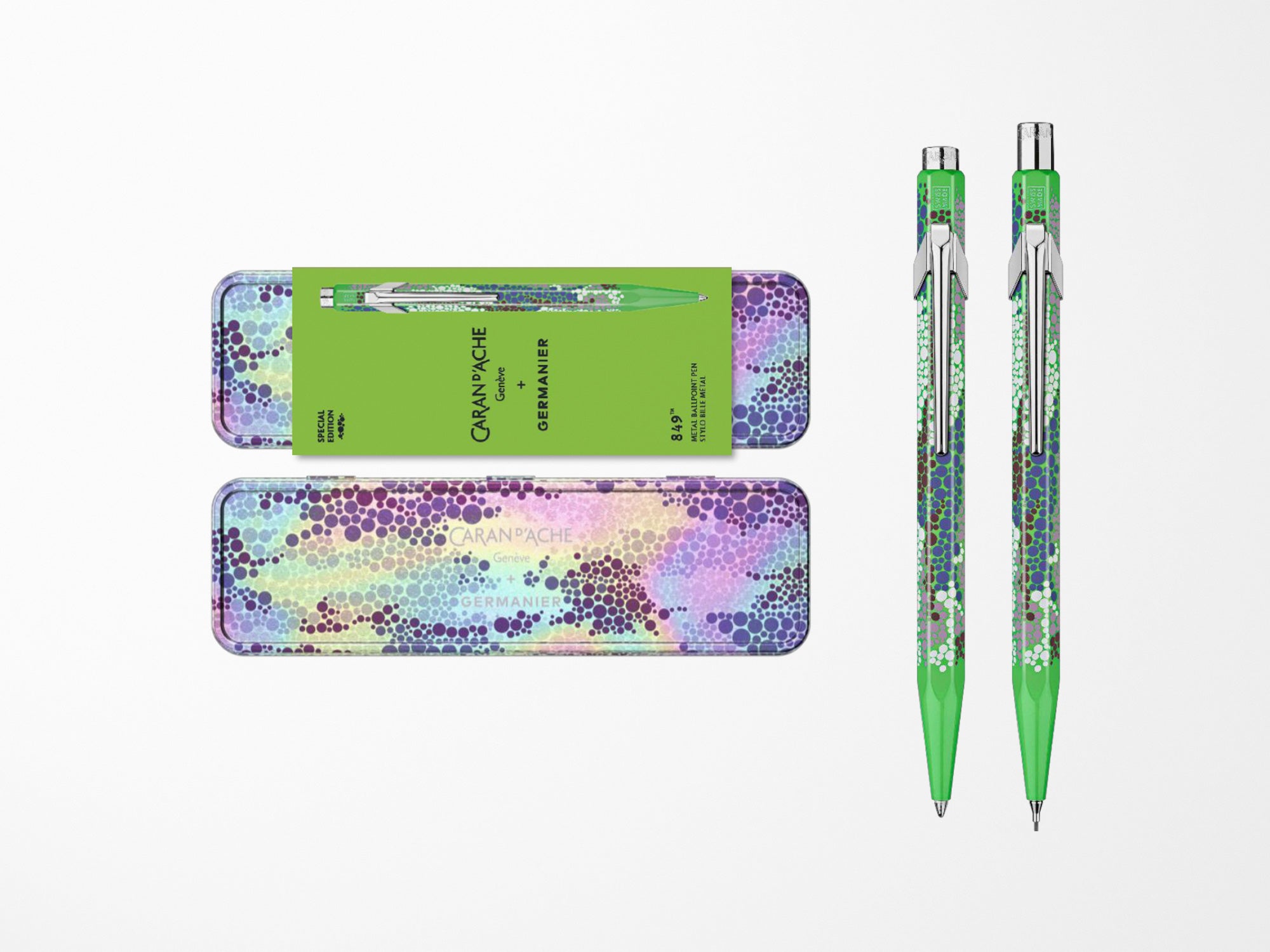 Caran D'Ache 849 Mechanical Pencil Kevin Germanier Neon Green