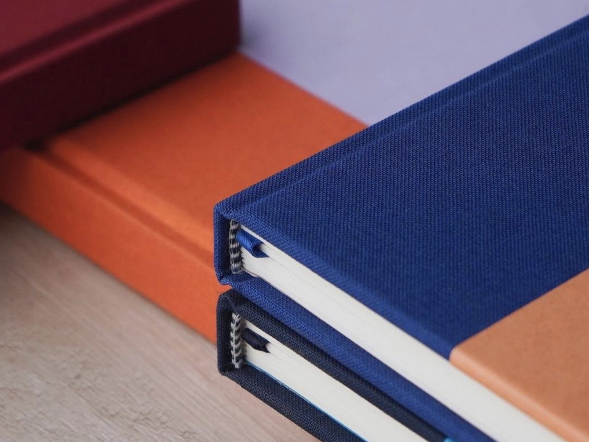 The Cutting Edge Color Block Notebook - Marine + Aqua