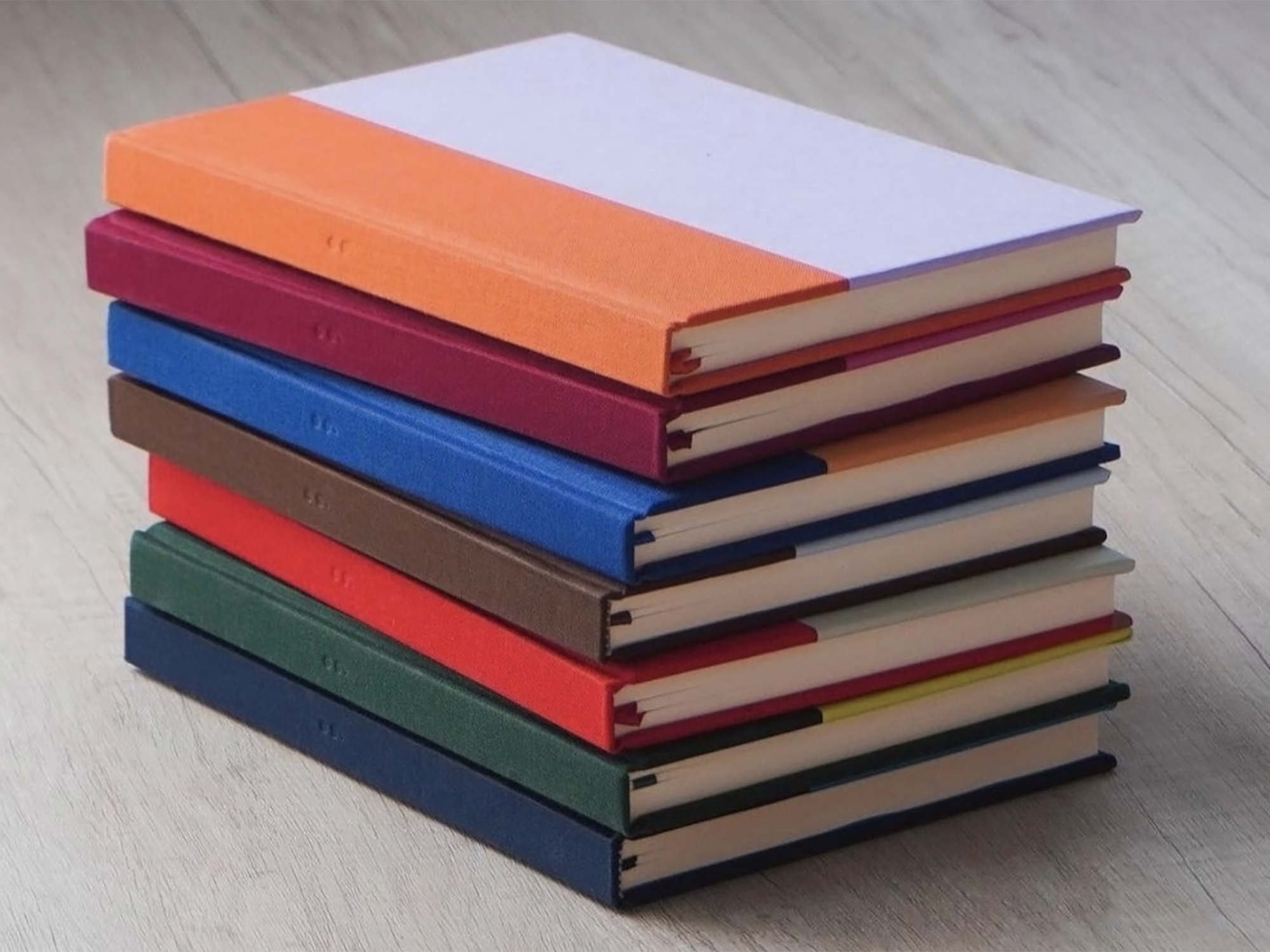 The Cutting Edge Color Block Notebook - Marine + Aqua