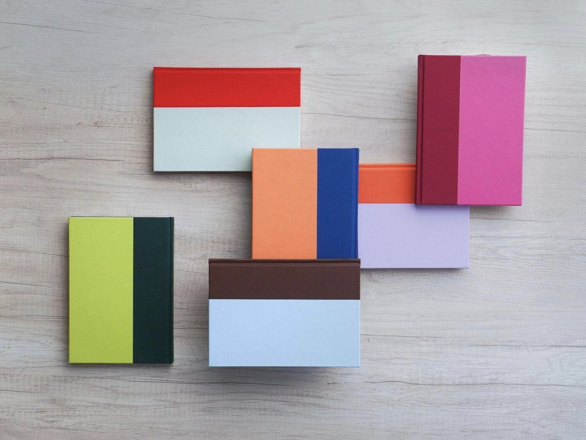 The Cutting Edge Color Block Notebook - Marine + Aqua