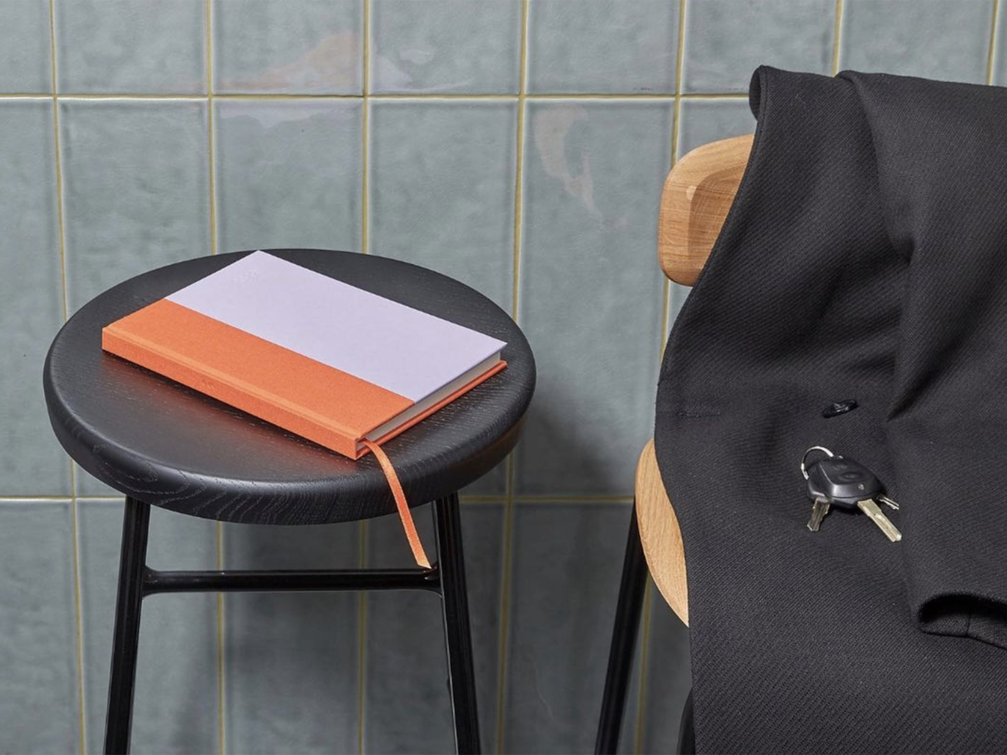 The Cutting Edge Color Block Notebook - Pecan + Ice