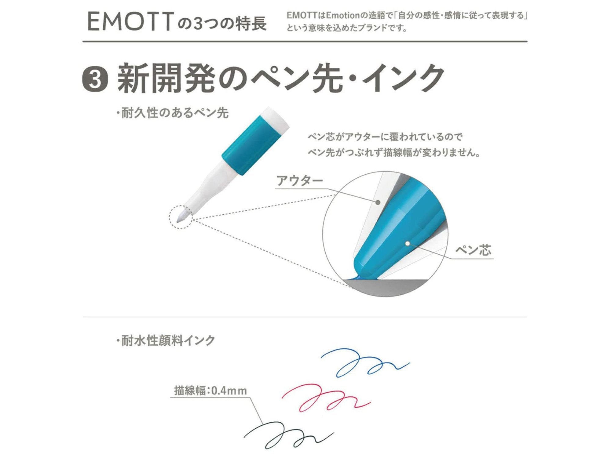 Emott Ever Fine Color Liners Set of 5 - Vivid Colors